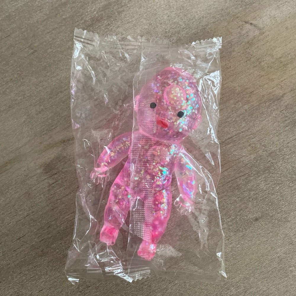 Needoh *Inspired Glitter Pink Baby Doll Squishy Toy